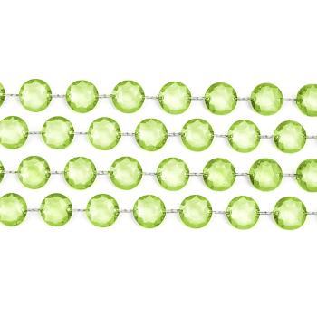 1,0m Girlande "Diamant" Hellgrün